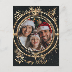 Elegante winter Gelukkig Nieuwjaar Briefkaart