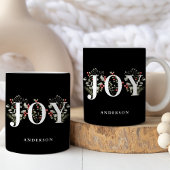 Elegante Winter Groen JOY Kerstvakantie Koffiemok