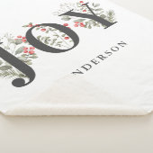 Elegante Winter Groen JOY Kerstvakantie Sherpa Deken (3/4)