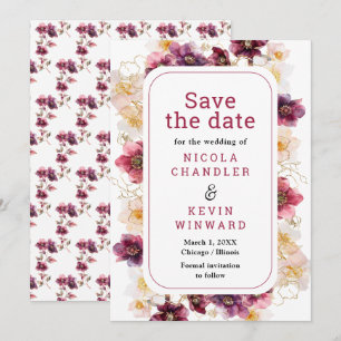 Elegante Winter Hellebore Bloemen Bruidsboeket Bur Save The Date