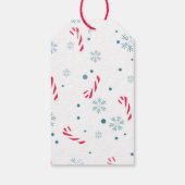 Elegante Winter Kerstmis Vrolijk Kerstfeest Cadeaulabel (Achterkant)