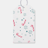 Elegante Winter Kerstmis Vrolijk Kerstfeest Cadeaulabel (Achterkant)