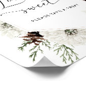 Elegante winter Liefde is zoet neem een traktatie Poster (Hoek)