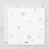 Elegante Winter Mountain Kerstmis Feestdagenkaart (Achterkant)