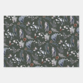 Elegante Winter Pine Botanicals Vakantie Inpakpapier Vel (Voorkant 3)
