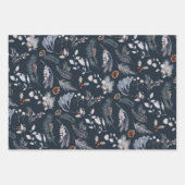 Elegante Winter Pine Botanicals Vakantie Inpakpapier Vel (Voorkant 2)
