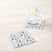 Elegante Winter Pine Botanicals Vakantie Kartonnen Onderzetters (Insitu)