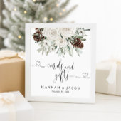 Elegante Winter Pine Kaarten en geschenken Trouwbo Poster