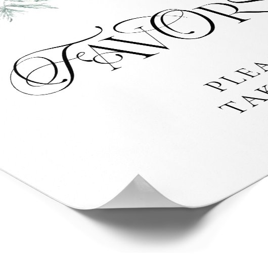 Elegante winter rode bloem gunsten neem er een poster (Hoek)