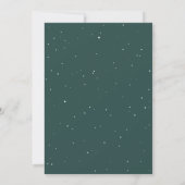 Elegante Winter Schuur | Waterverf Huwelijk (Achterkant)