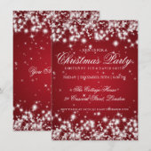 Elegante Winter Sfeer 2 Rood Kaart (Voorkant / Achterkant)