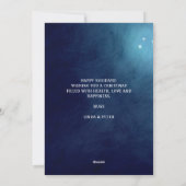 Elegante Winter Sneeuwmannen Paar Vrolijk Kerstfee Feestdagenkaart (Achterkant)