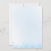 Elegante Winter Sneeuwvlok Huwelijksuitnodiging Kaart (Achterkant)