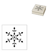 Elegante winter sneeuwvlok vakantie rubberstempel (Gestempeld)