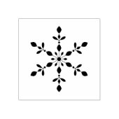 Elegante winter sneeuwvlok vakantie rubberstempel (Afrduk)