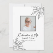 Elegante winter sneeuwvlokken Viering van het leve Kaart (Voorkant)