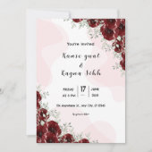 Elegante winter uitnodigingskaart ontwerp sjabloon kaart (Voorkant)