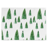 Elegante Winter Vakantie Landelijke Schoonheid Groot Cadeauzakje (Voorkant)