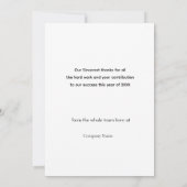 Elegante Winter Village Business Logo Holiday Kaar Kaart (Achterkant)