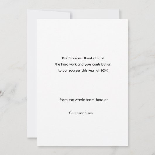 Elegante Winter Village Business Logo Holiday Kaar Kaart (Achterkant)