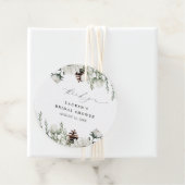 Elegante winter Waterverf Dank u Vrijgezellenfeest Bedankjes Labels (In situ)