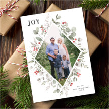 Elegante Winter Waterverf groen wit foto