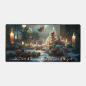 Elegante Winter Wonderland Kerstmis Bureaumat (Voorkant)