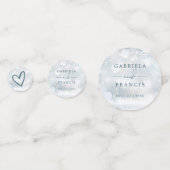 Elegante Winter Wonderland Sneeuwvlokken bruiloft Confetti (Voorkanten)