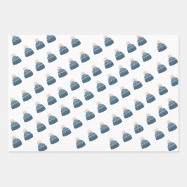 Elegante Winter Wonderland Sneeuwvlokken Inpakpapier Vel