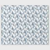 Elegante Winter Woodland Snowy For Forest Kerstmis Cadeaupapier (Vlak)