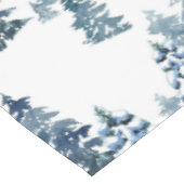 Elegante Winter Woodland Snowy For Forest Kerstmis Tafelkleed (Gekanteld)