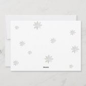 Elegante Winterberg Kerstmis Feestdagenkaart (Achterkant)