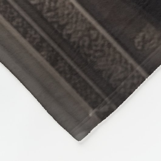 Elegante winterbibliotheek fleece deken (Hoek)