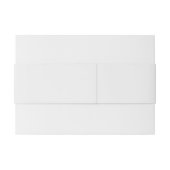 Elegante winterbloemen en groen bruiloft uitnodigingen wikkel (Achterkant Voorbeeld)