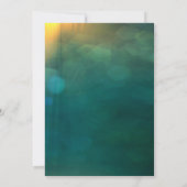 Elegante winterbloemen op groene Christelijke brui Kaart (Achterkant)