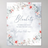 Elegante winterdekens om te hebben en vast te houd poster (Voorkant)