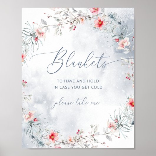 Elegante winterdekens om te hebben en vast te houd poster (Voorkant)