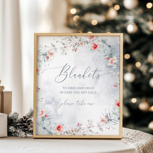 Elegante winterdekens om te hebben en vast te houd poster