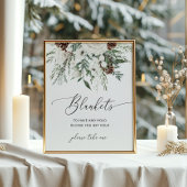 Elegante winterdekens om te hebben en vast te houd poster