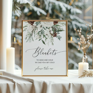 Elegante winterdekens om te hebben en vast te houd poster