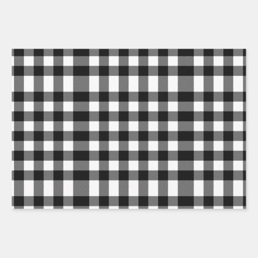 Elegante wintergeruite vakantie inpakpapier vel (Voorkant 2)