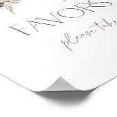 Elegante wintergroene cadeautjes voor de babykamer poster (Hoek)