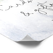 Elegante winterkaarten en cadeausposter poster (Hoek)