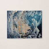 Elegante winterkapel kerstvakantie legpuzzel (Horizontaal)