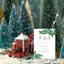 Elegante winterkleding ornamenten baby shower