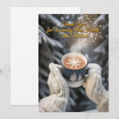 Elegante winterlandschap kaart (Voorkant / Achterkant)