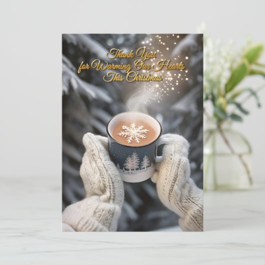 Elegante winterlandschap kaart (Staand voorkant)