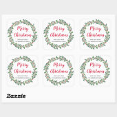 Elegante winterlente Kerstvakantie Vierkante Sticker (Vel)