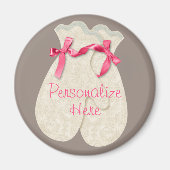  elegante wintermittens lintlint magneet (Voorkant)