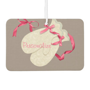 elegante wintermittens lintsneeuw luchtverfrisser